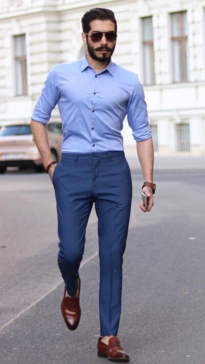 Navy pants business clearance casual