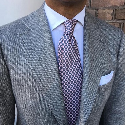 Charcoal Gray Suit with Blue Shirt