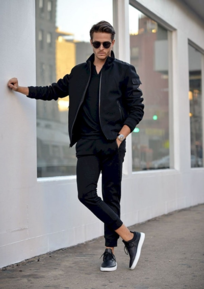 Monochrome outfit outlet men