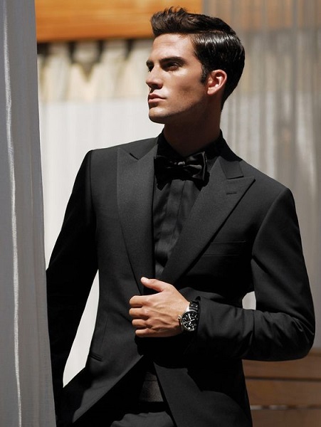 Formal attire for sales men all black