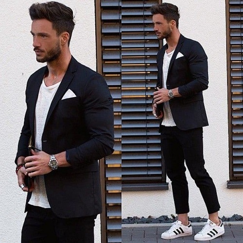 How To Pull Off Suit With Sneakers  Suits and sneakers, Trendy suits, Mens  outfits